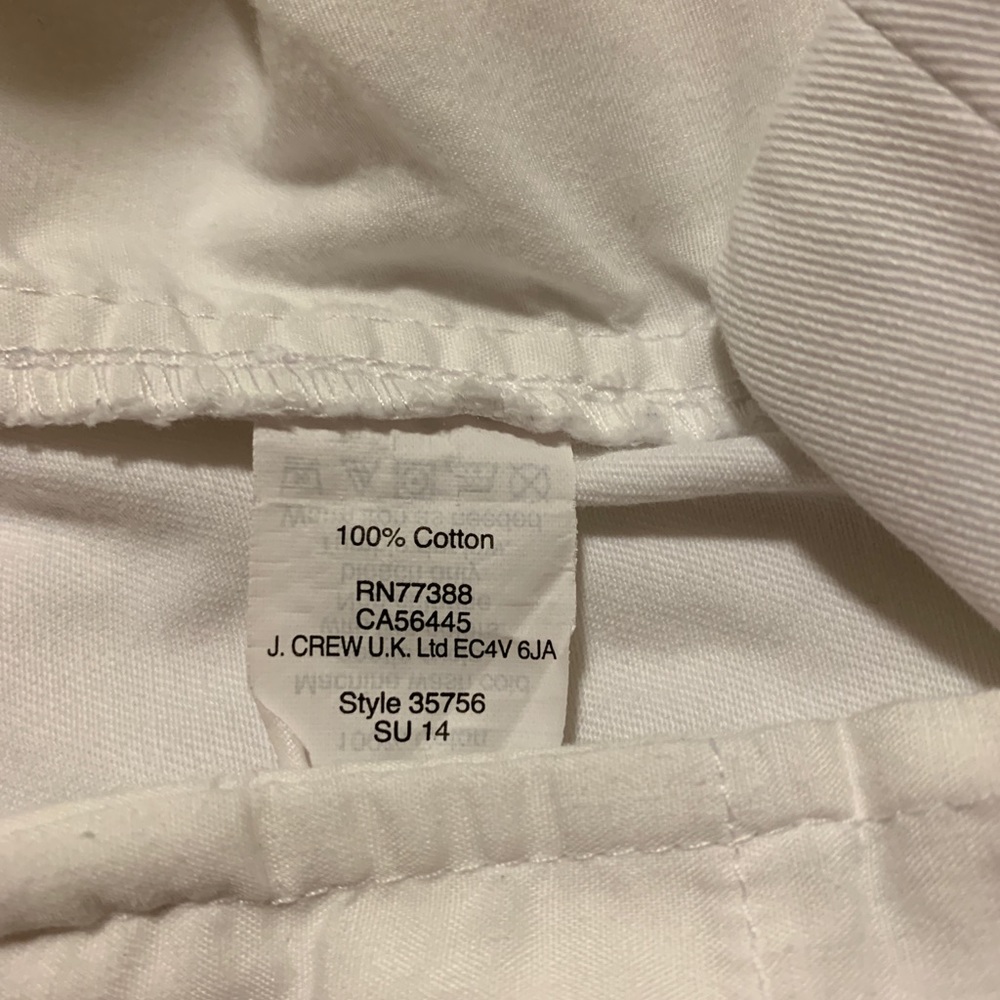 J. Crew Women’s White Flat Short Size 8 - Picture 4 of 4